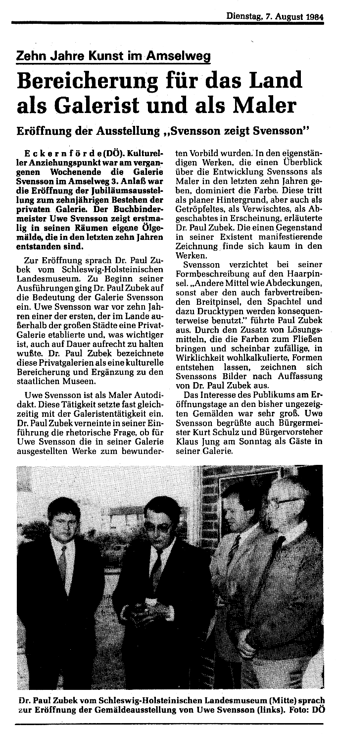 07.08.1984 Zehn Jahre Kunst im Amselweg